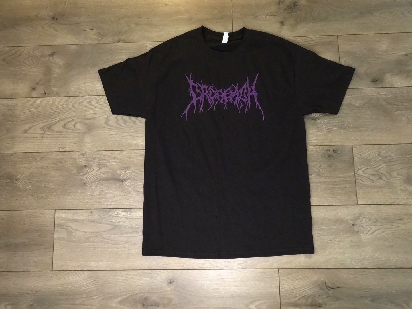 Barbed Wire & Skulls Tee -Black/Purple