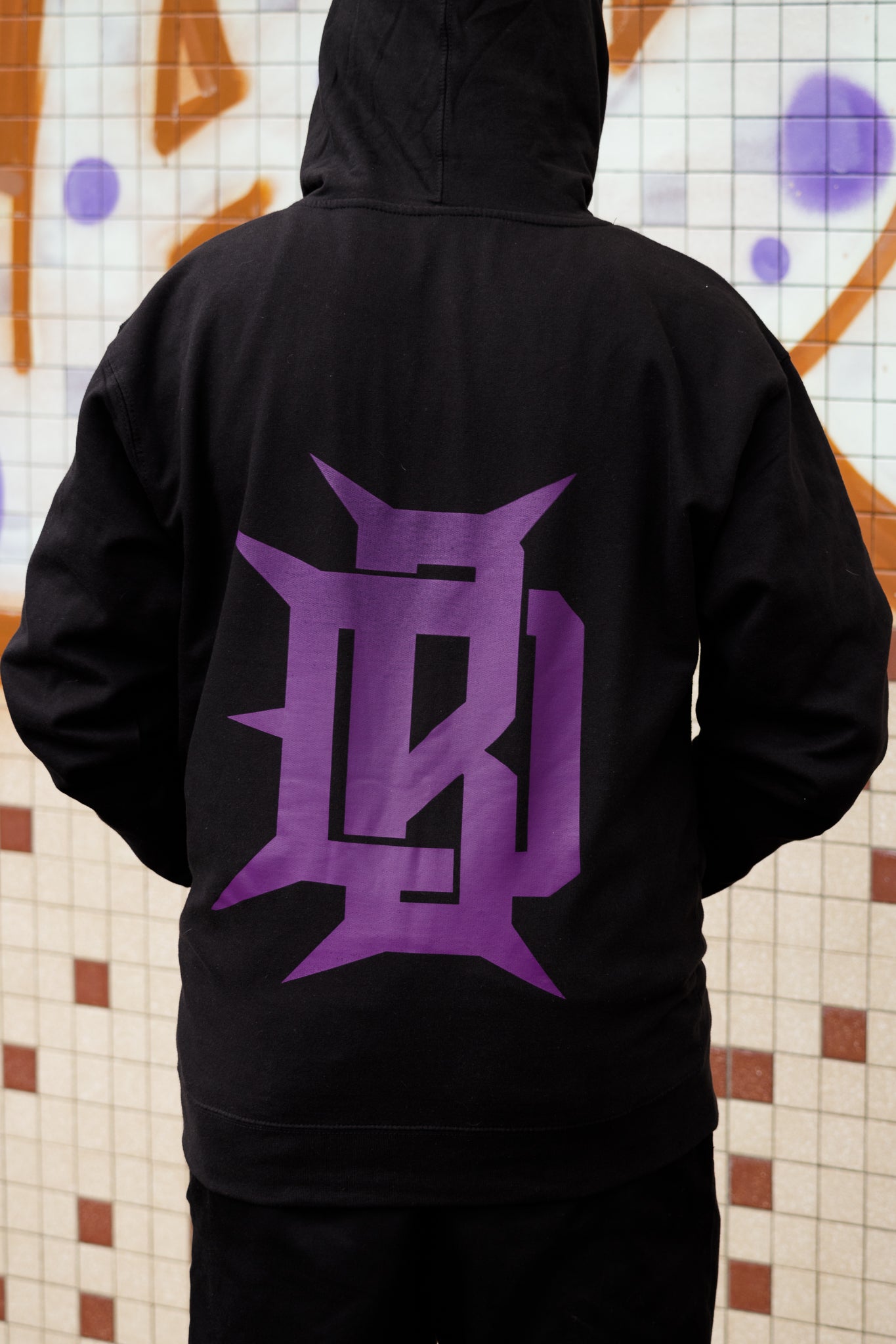 OG DB Logo Hoodie - Black/Purple