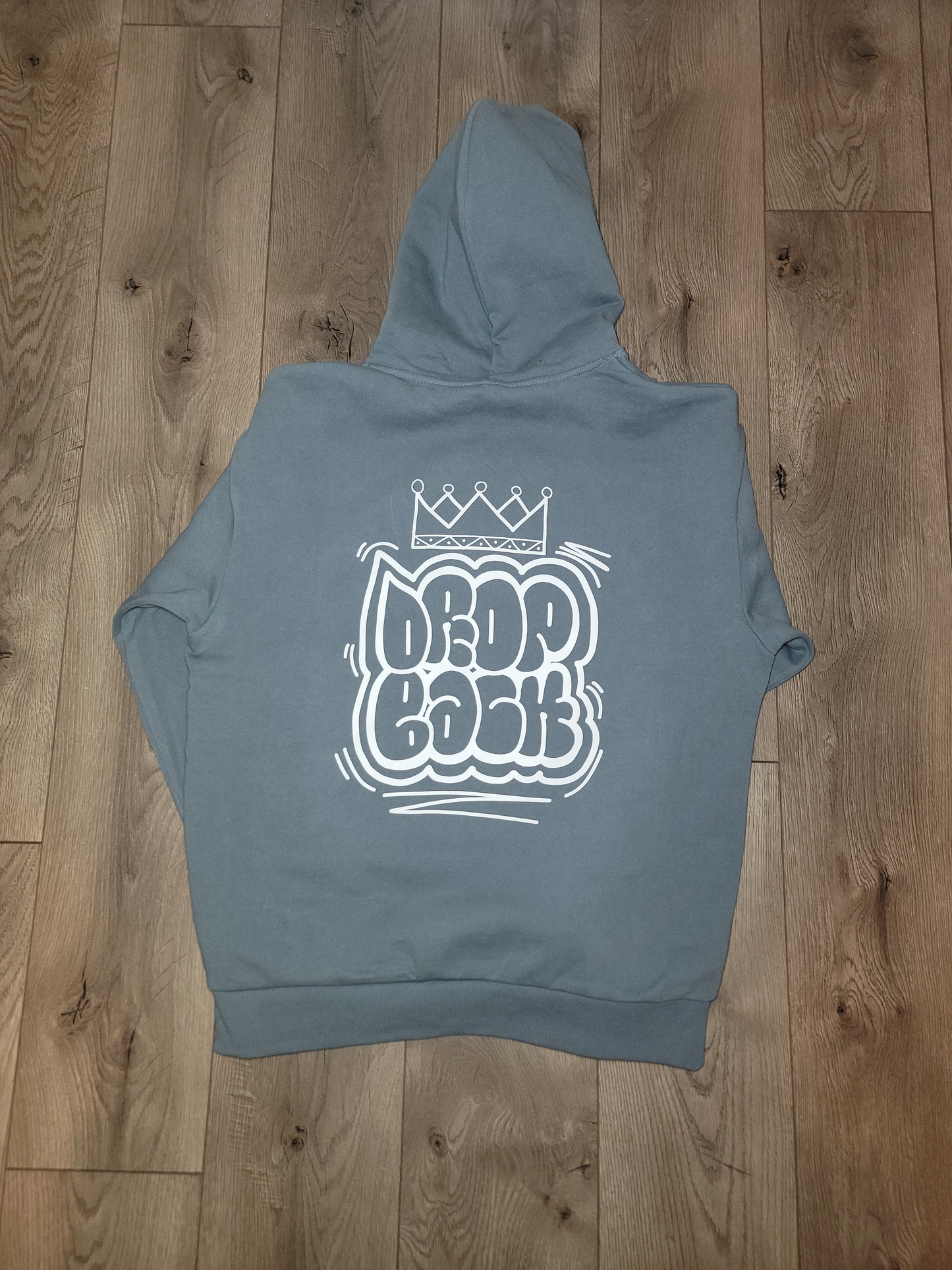 Drop Back Graffiti Hoodie blue/white