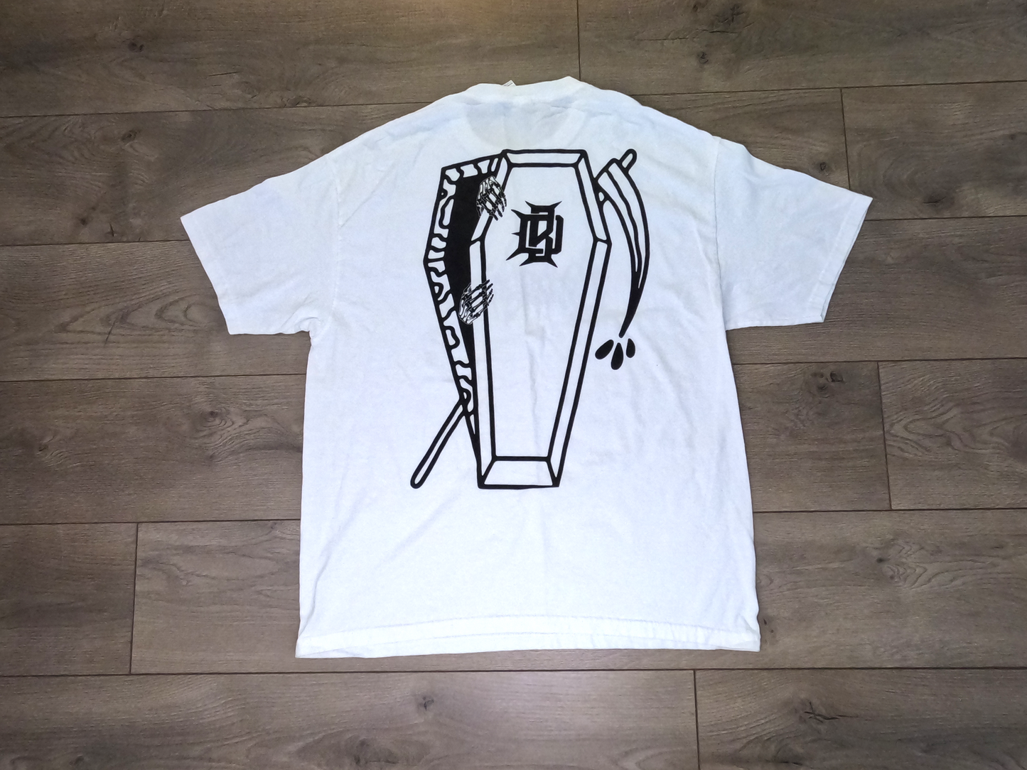 Coffin Tee - White/Black