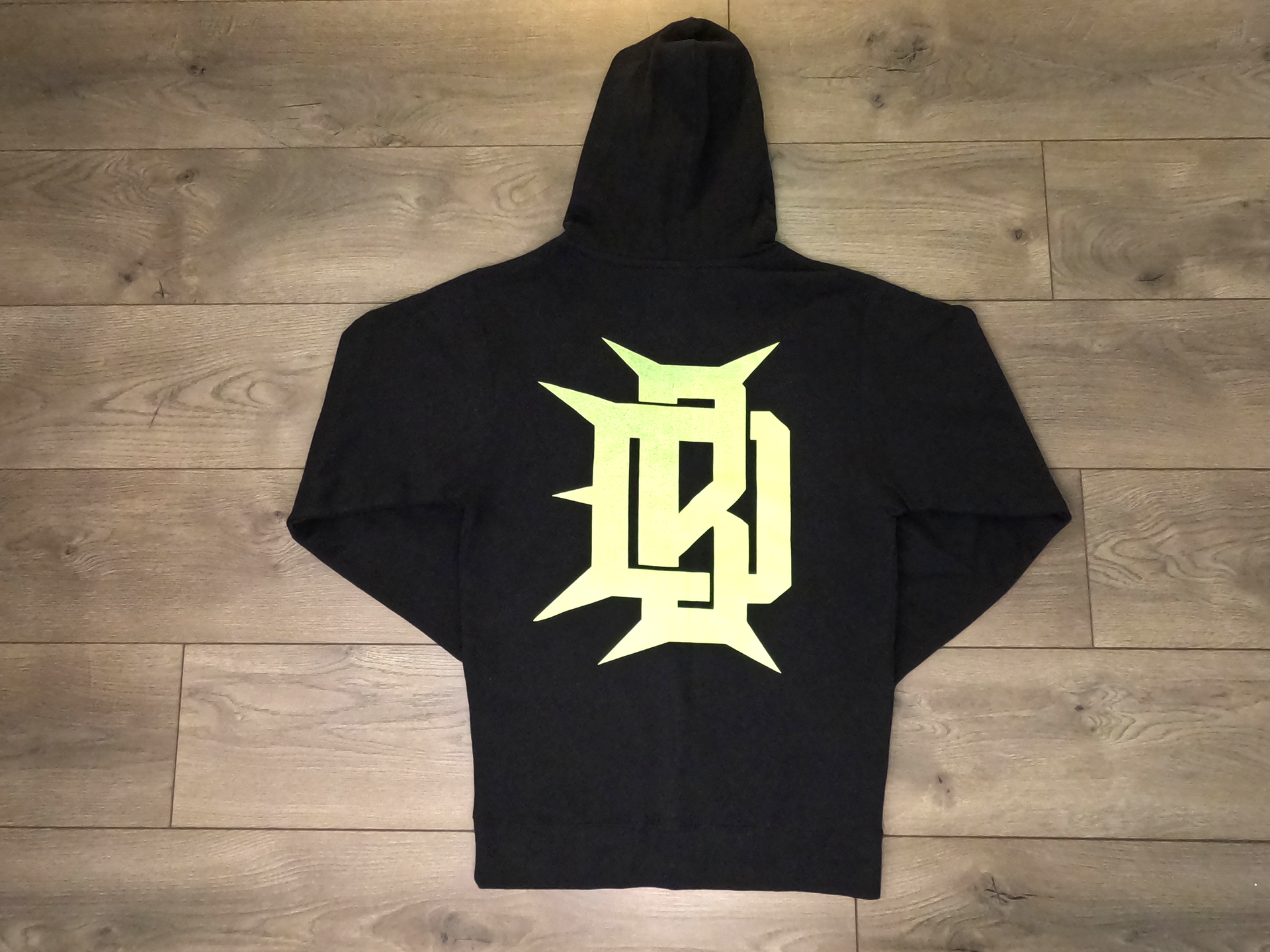 OG DB Logo Hoodie - Black/Yellow – Drop Back Clothing