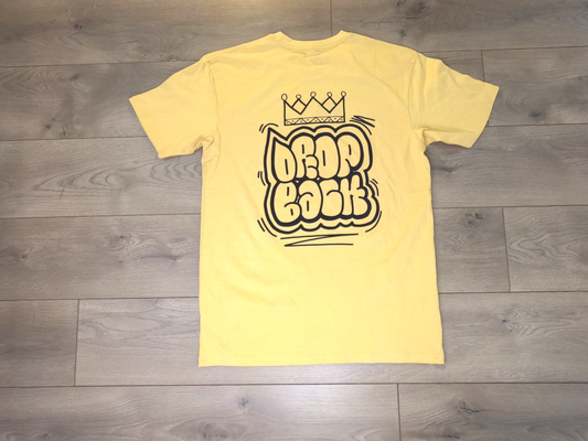 Bubble Letter Tee - Gold/Black