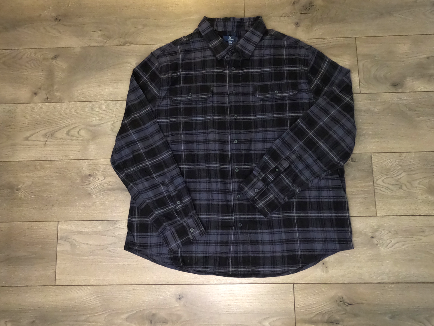 No Face No Case Flannel - Grey/Purple