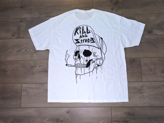 Street Killaz Skull Tee - White/Black