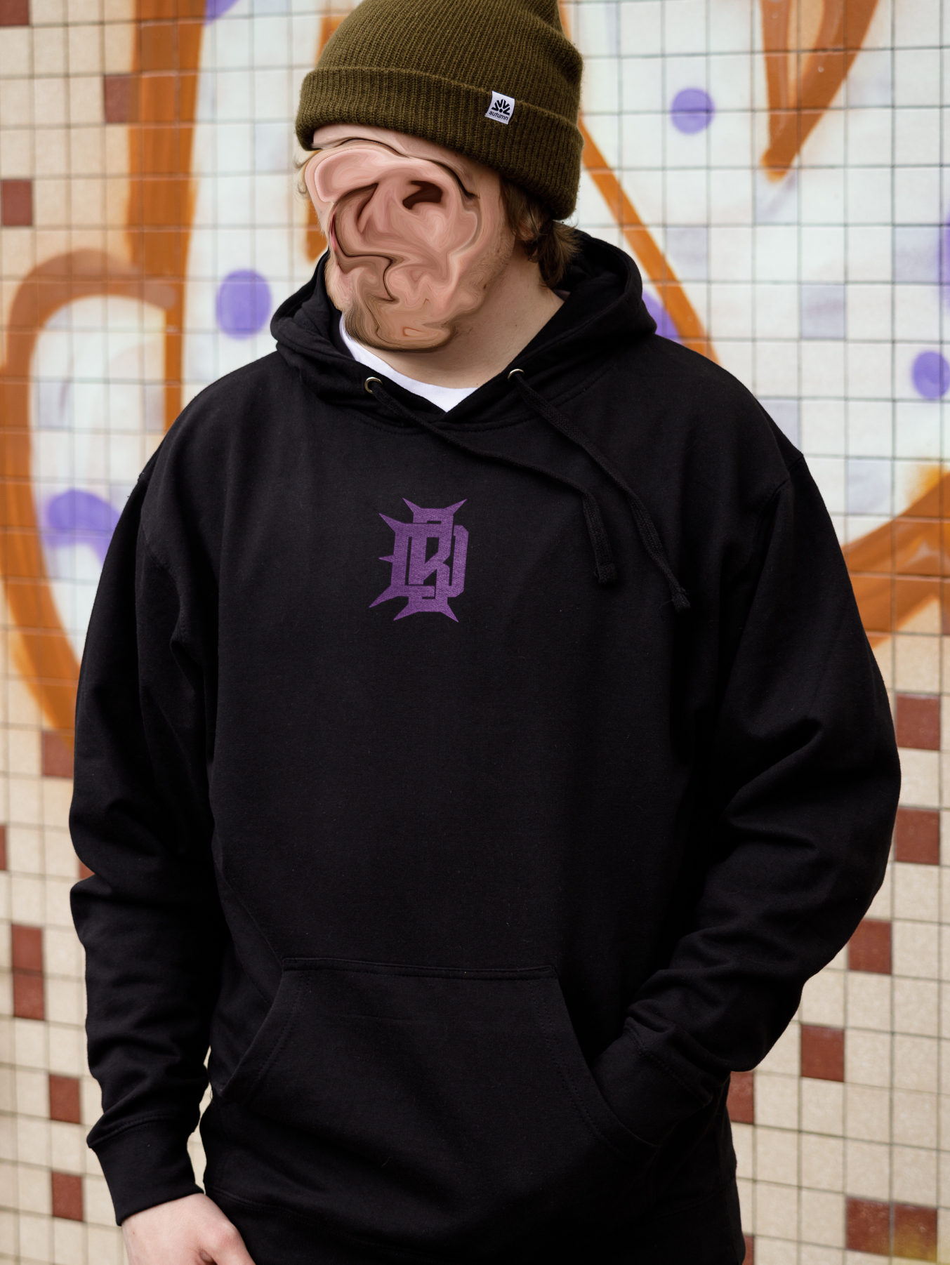 OG DB Logo Hoodie - Black/Purple